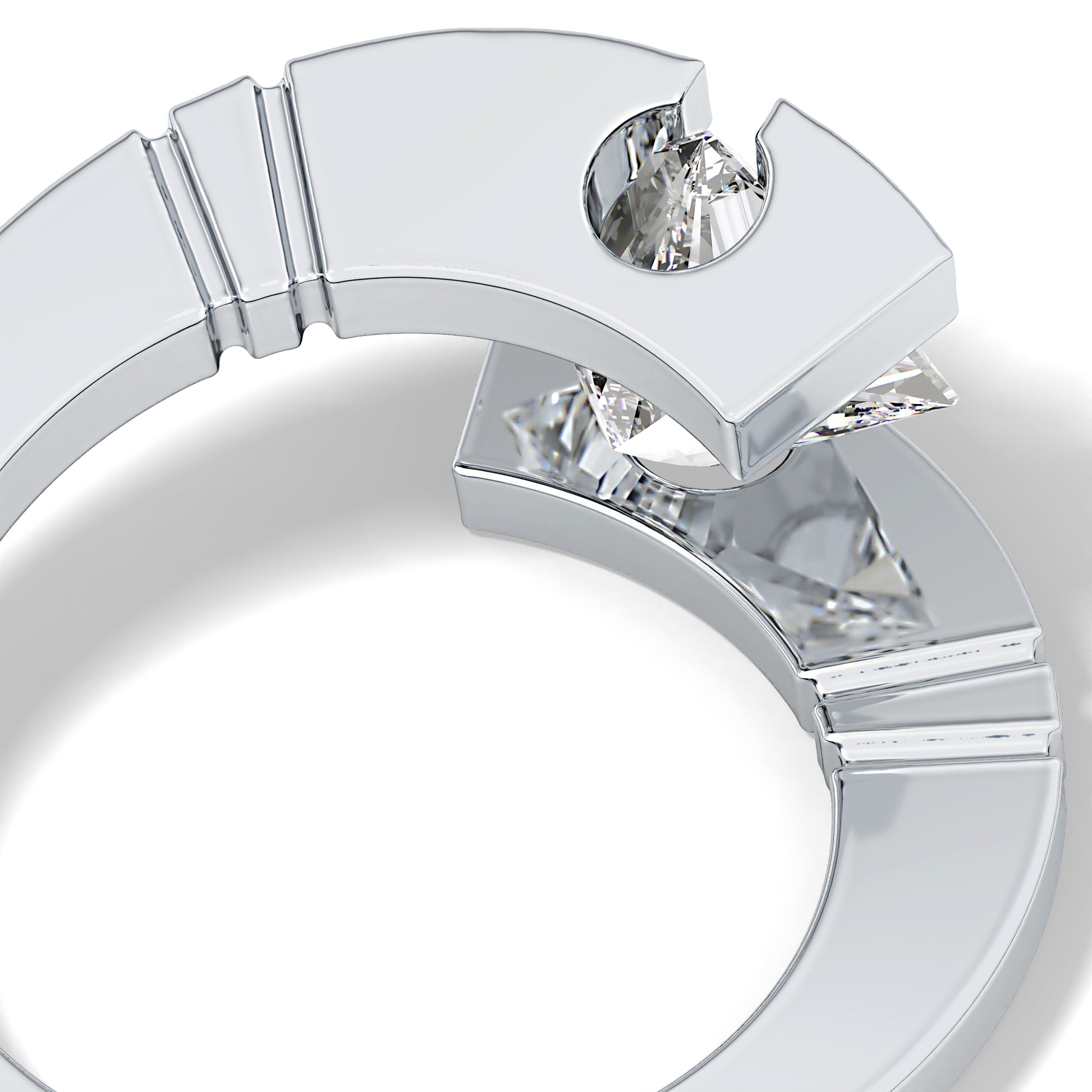 Princess Solitaire Lab Grown Diamond Engagement Ring