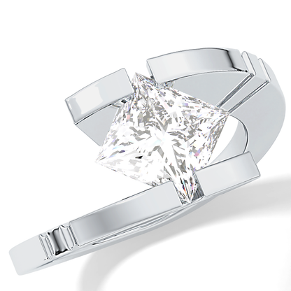 Princess Solitaire Lab Grown Diamond Engagement Ring