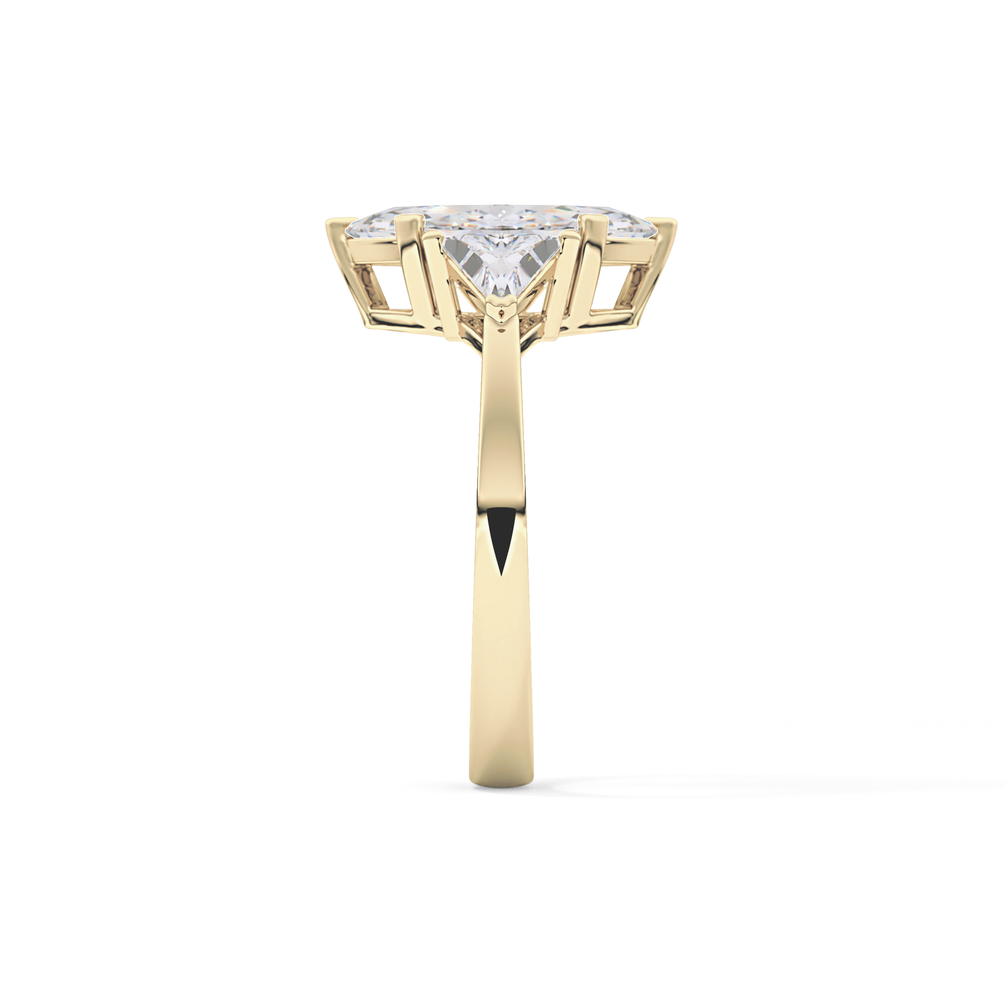 Marquise Three Stone Lab Grown Diamond Engagement Ring