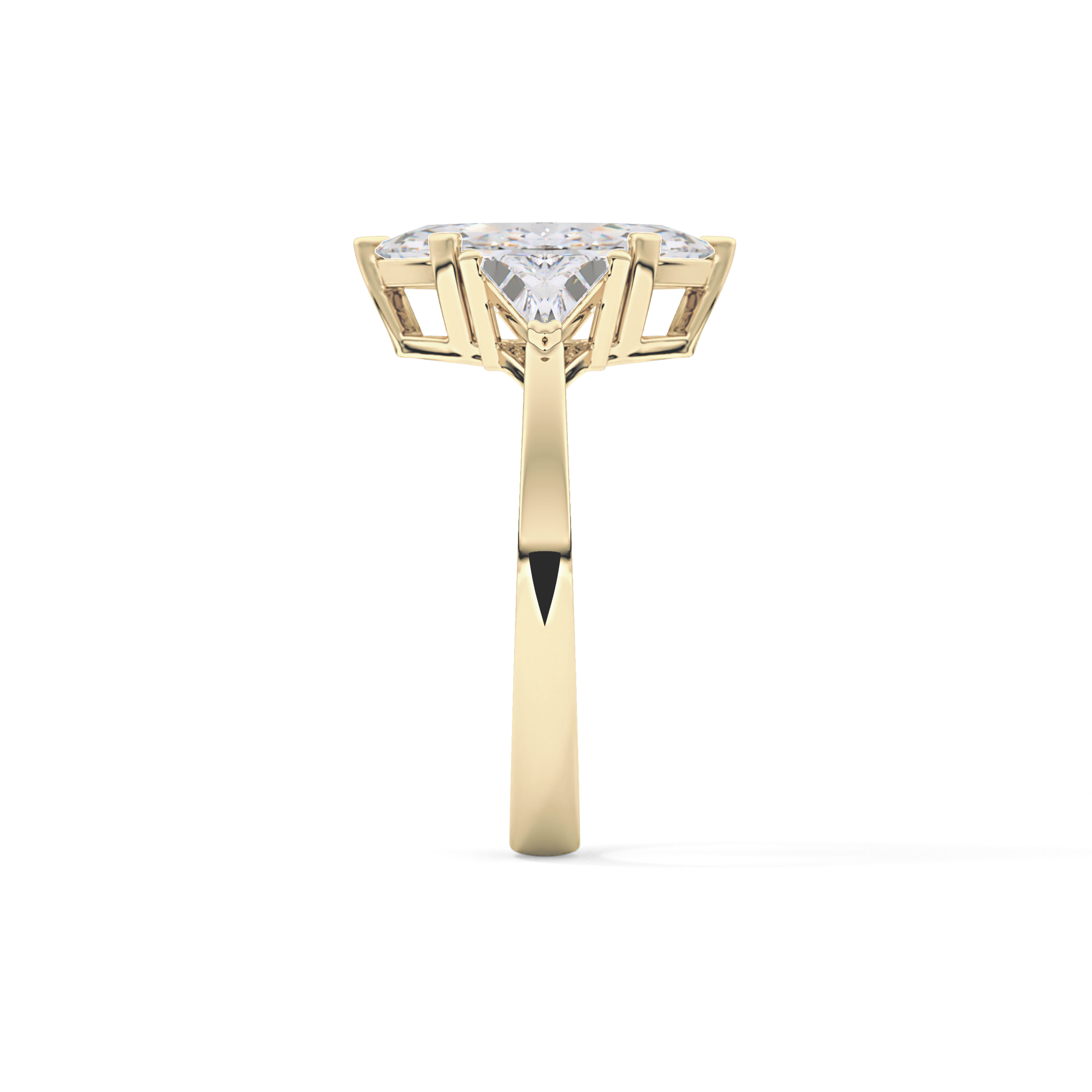 Marquise Three Stone Lab Grown Diamond Engagement Ring