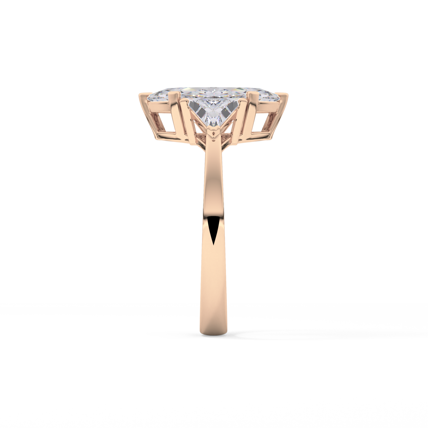 Marquise Three Stone Lab Grown Diamond Engagement Ring