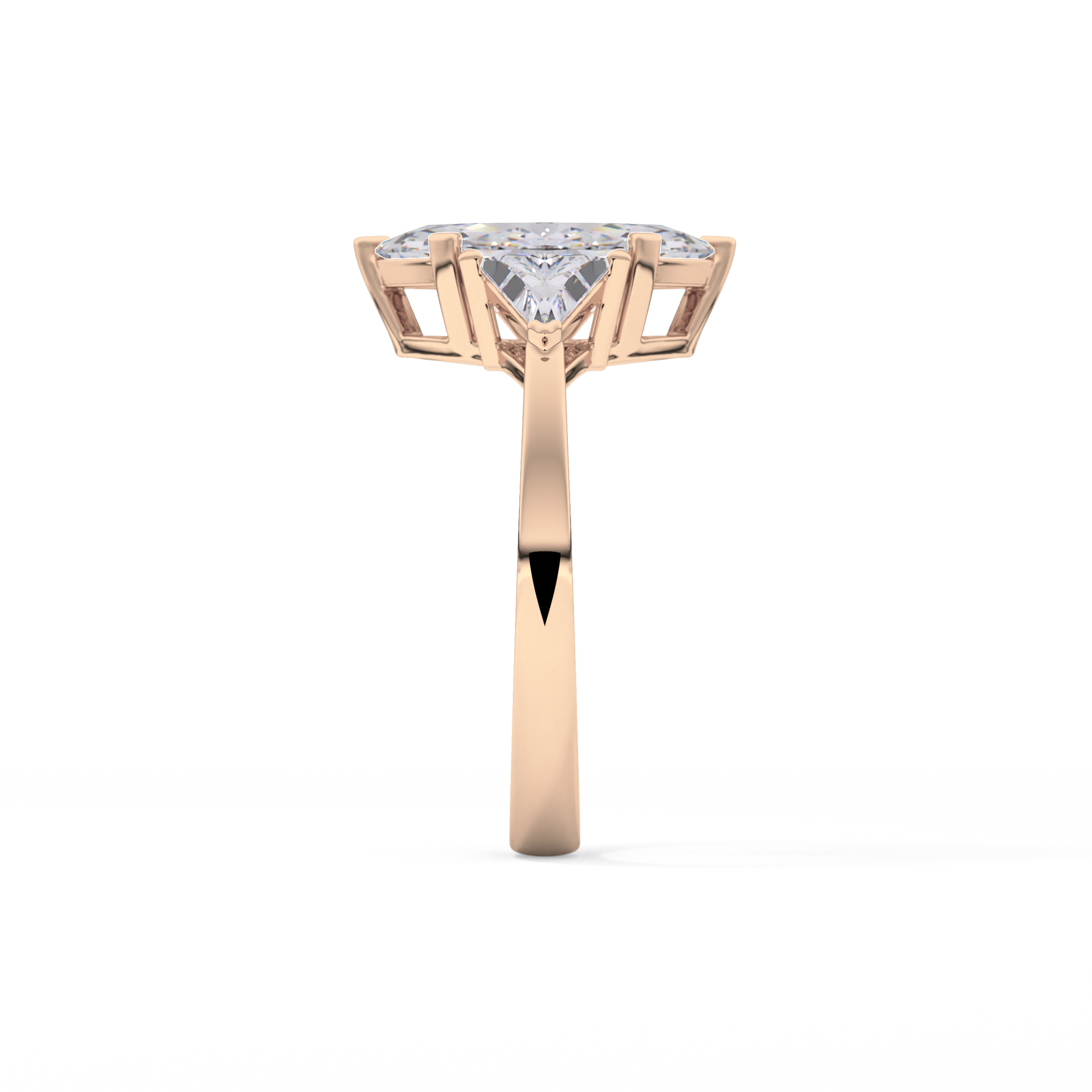 Marquise Three Stone Lab Grown Diamond Engagement Ring