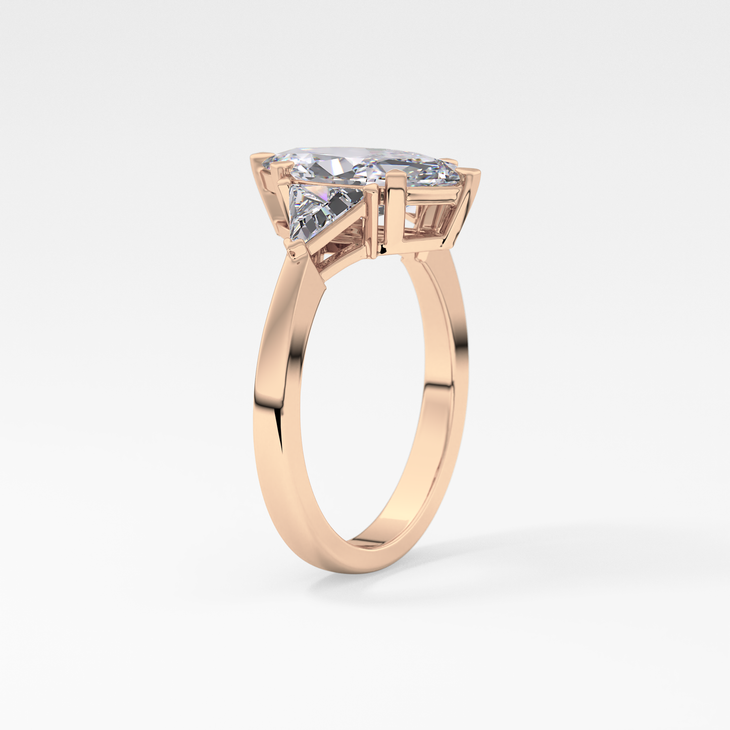 Marquise Three Stone Lab Grown Diamond Engagement Ring
