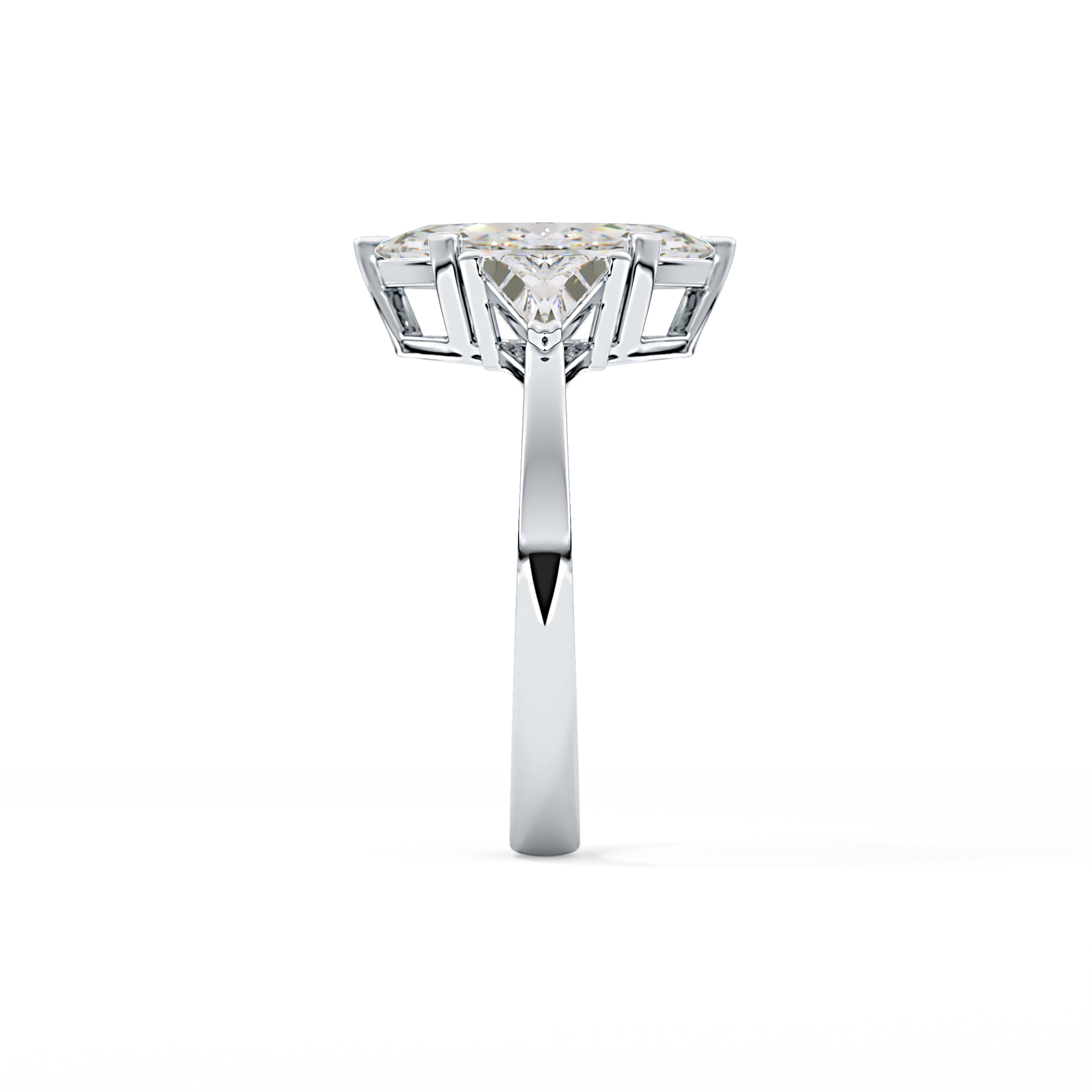 Marquise Three Stone Lab Grown Diamond Engagement Ring