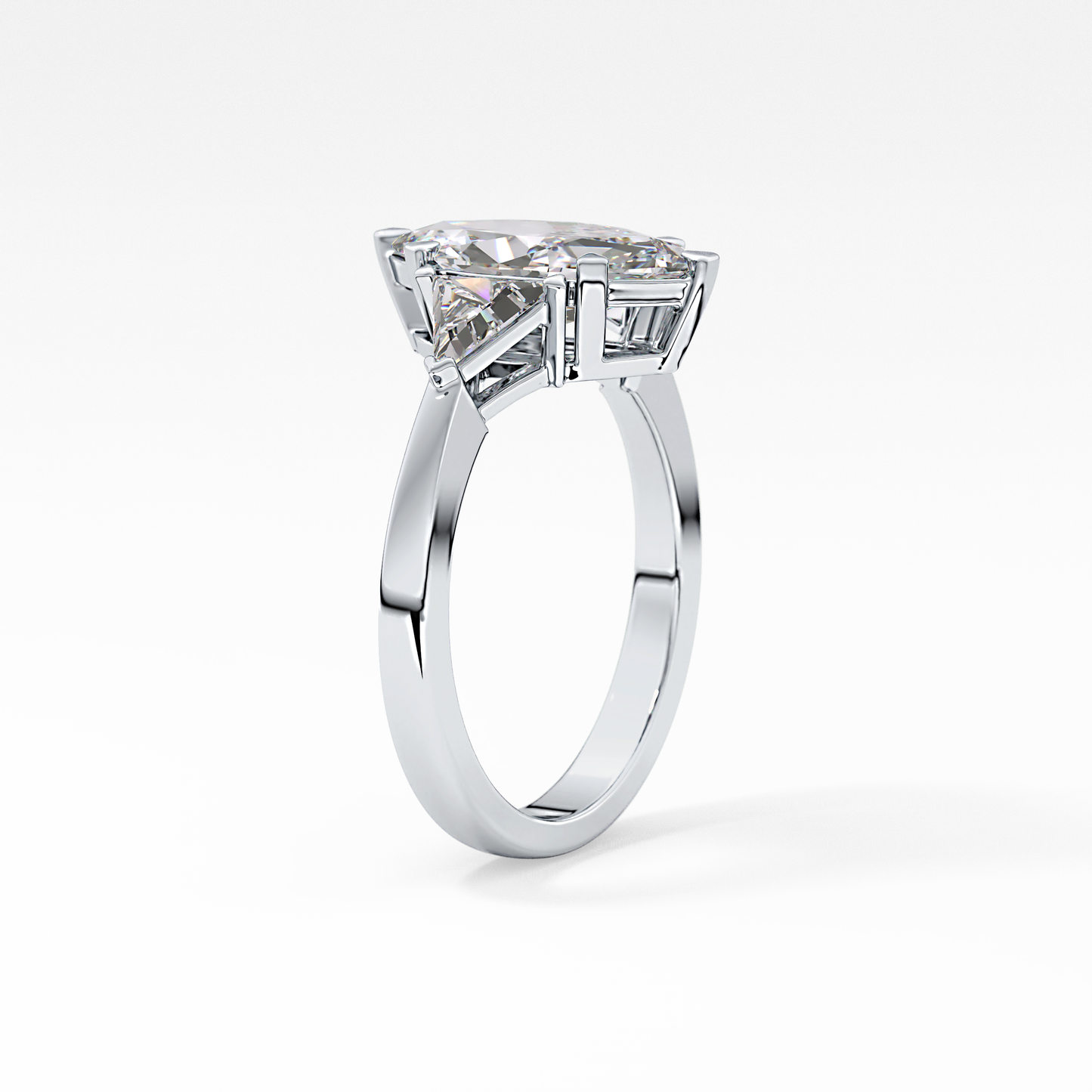 Marquise Three Stone Lab Grown Diamond Engagement Ring
