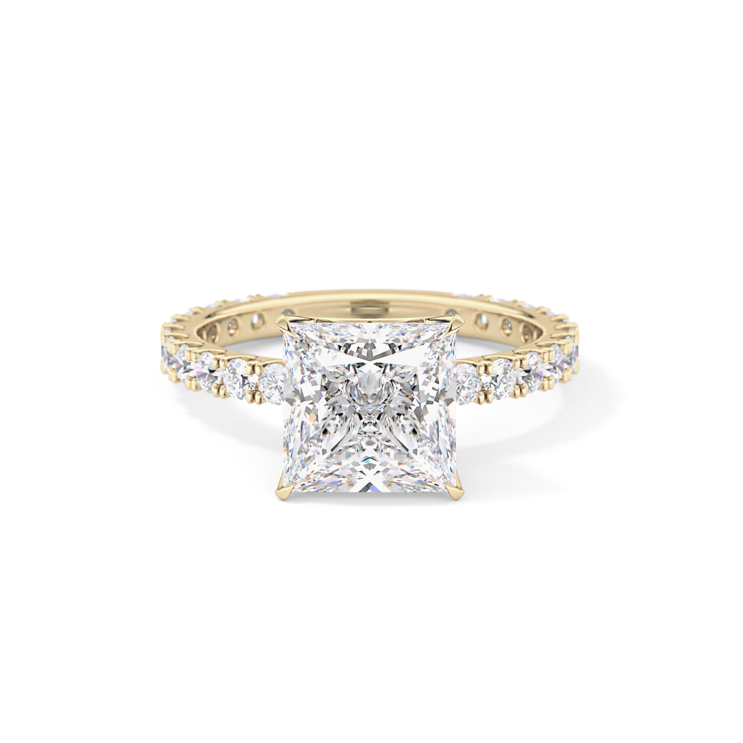 Princess Pave Lab Grown Diamond Engagement Ring