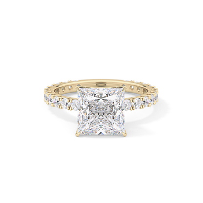 Princess Pave Lab Grown Diamond Engagement Ring