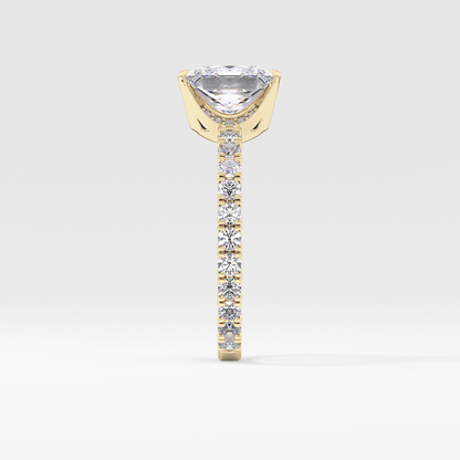 Princess Pave Lab Grown Diamond Engagement Ring