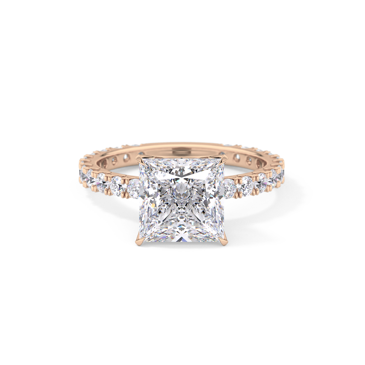 Princess Pave Lab Grown Diamond Engagement Ring