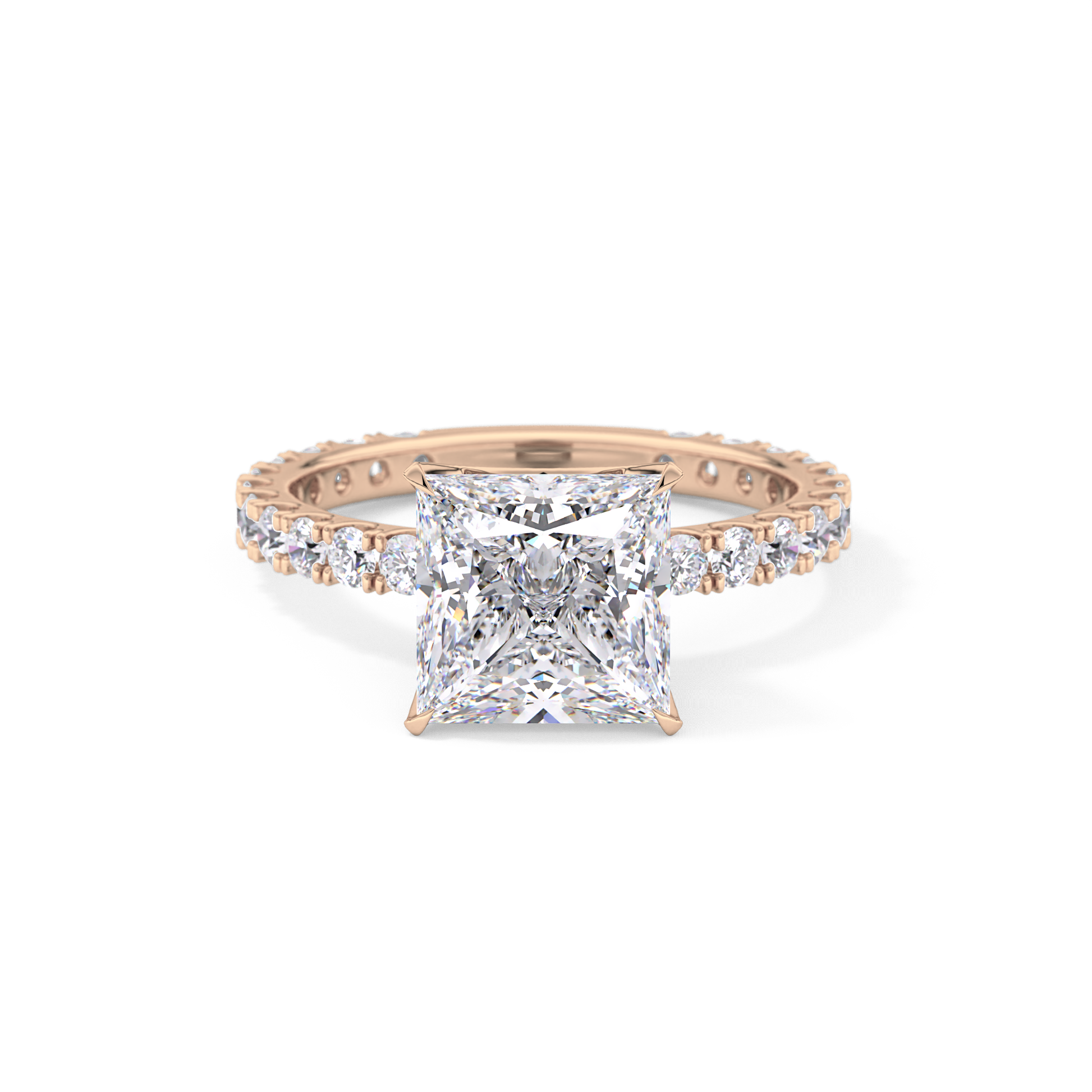 Princess Pave Lab Grown Diamond Engagement Ring