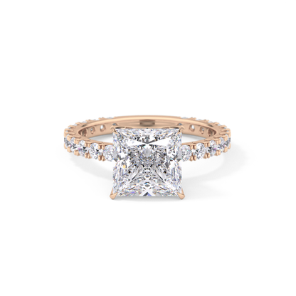 Princess Pave Lab Grown Diamond Engagement Ring