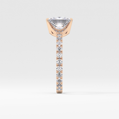 Princess Pave Lab Grown Diamond Engagement Ring