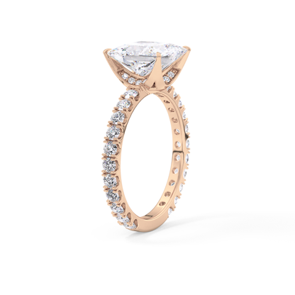 Princess Pave Lab Grown Diamond Engagement Ring