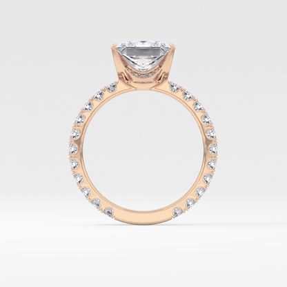Princess Pave Lab Grown Diamond Engagement Ring