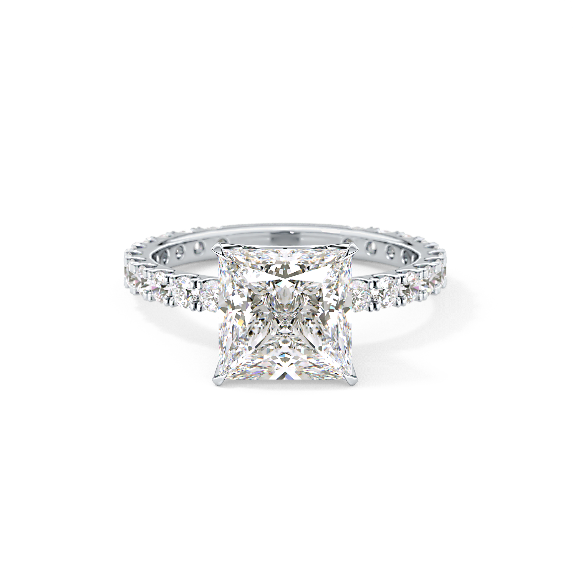 Princess Pave Lab Grown Diamond Engagement Ring