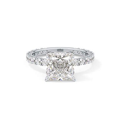 Princess Pave Lab Grown Diamond Engagement Ring