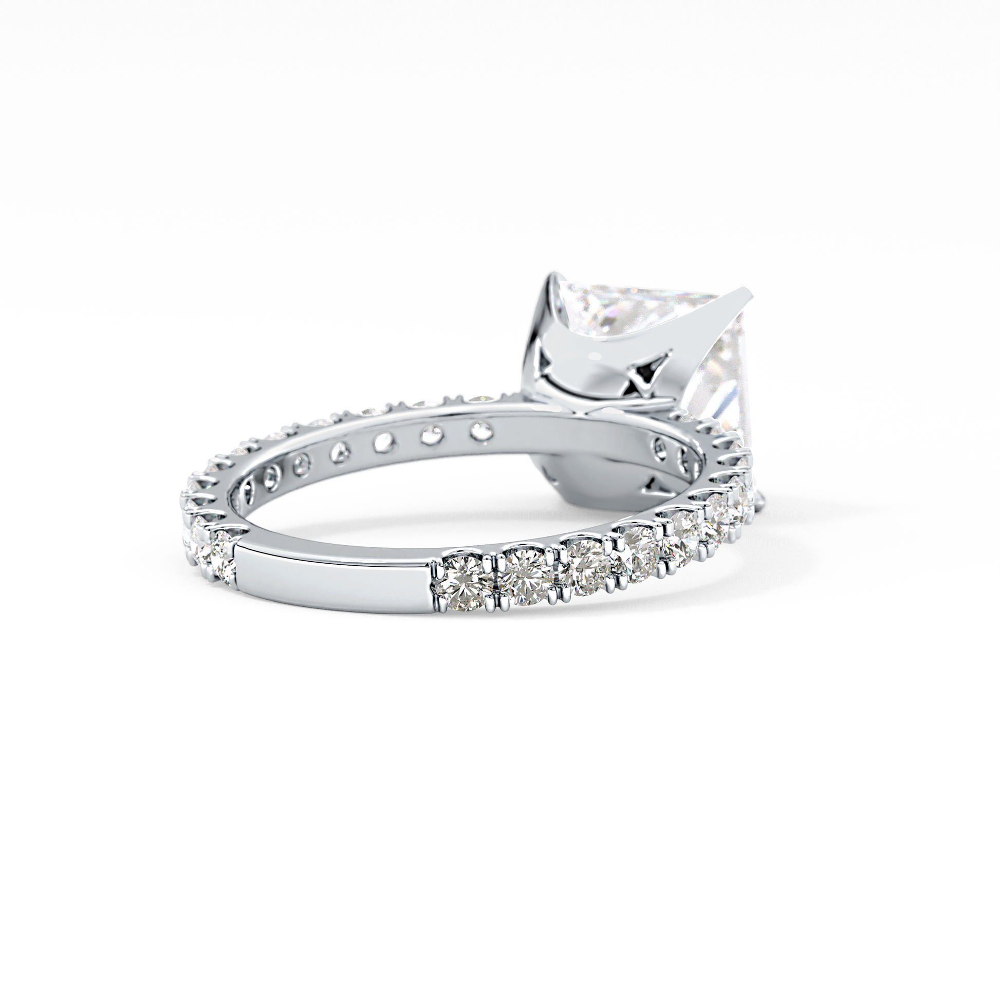 Princess Pave Lab Grown Diamond Engagement Ring