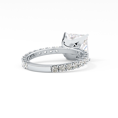 Princess Pave Lab Grown Diamond Engagement Ring
