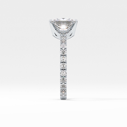 Princess Pave Lab Grown Diamond Engagement Ring