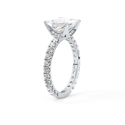 Princess Pave Lab Grown Diamond Engagement Ring