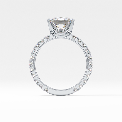 Princess Pave Lab Grown Diamond Engagement Ring