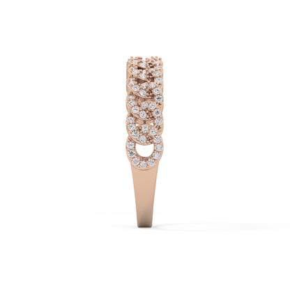Half Eternity Wedding Band with 0.37 TCW Round Cut Moissanite – Yellow, White, or Rose Gold