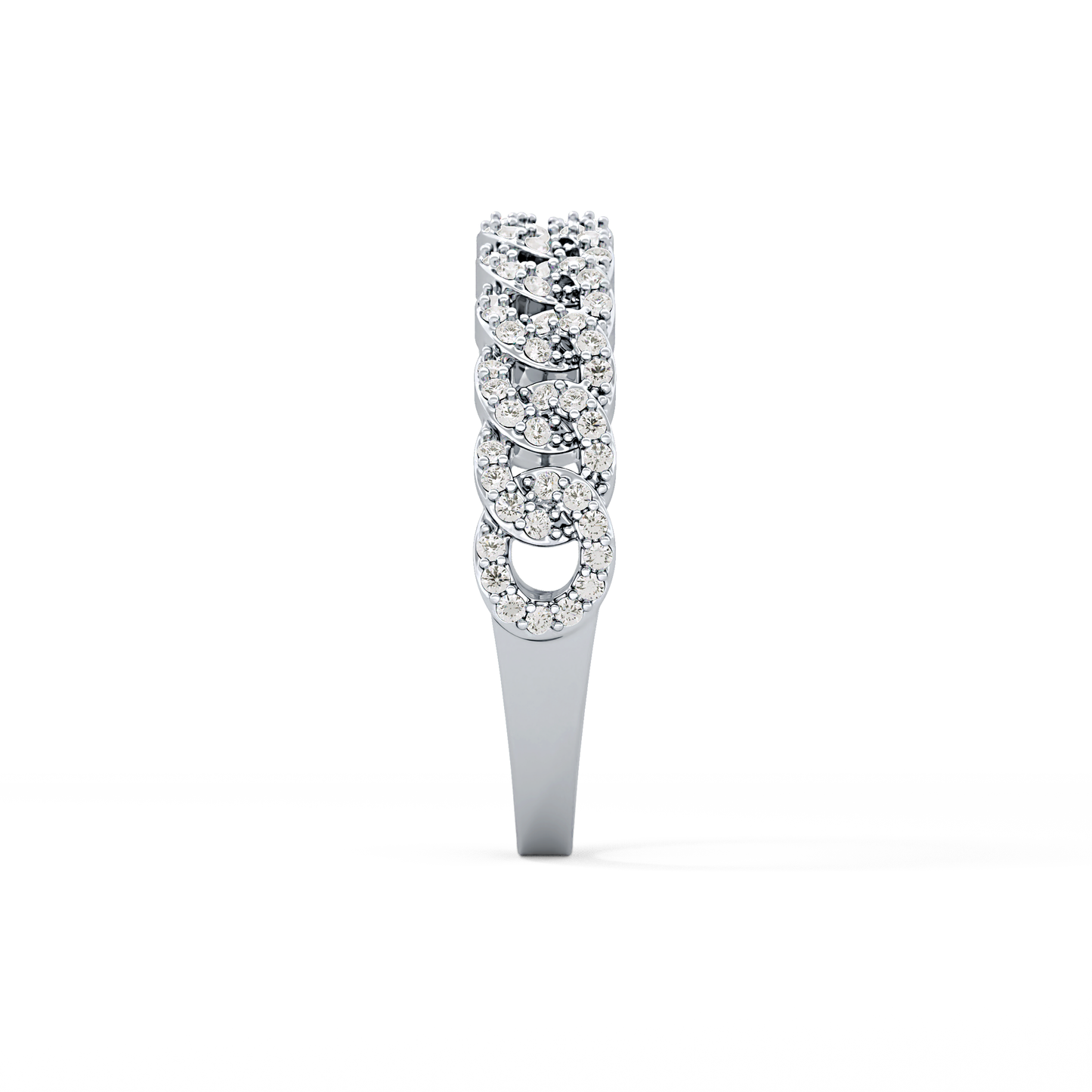 Half Eternity Wedding Band with 0.37 TCW Round Cut Moissanite – Yellow, White, or Rose Gold