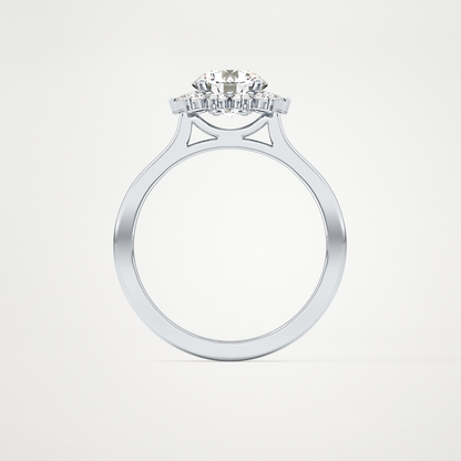0.27 TCW Round Lab Grown Diamond Half Eternity Wedding Band