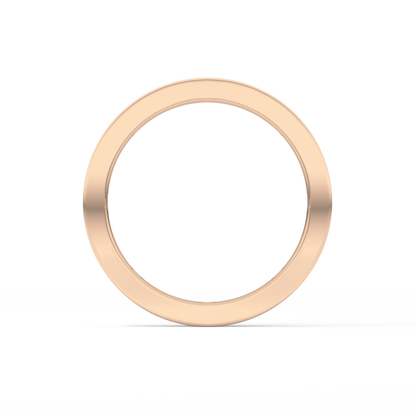 Full Eternity Dainty Wedding Band with 0.59 TCW Round Cut Moissanite – Yellow, White, or Rose Gold