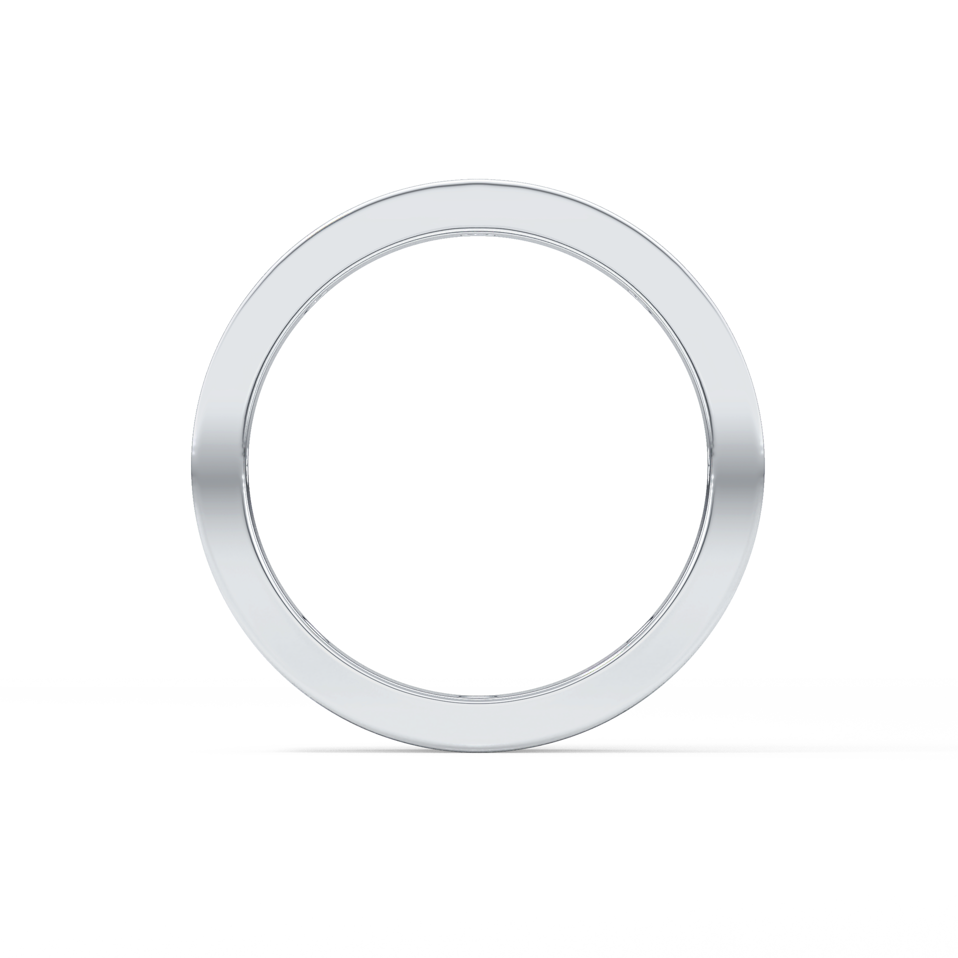Full Eternity Dainty Wedding Band with 0.59 TCW Round Cut Moissanite – Yellow, White, or Rose Gold