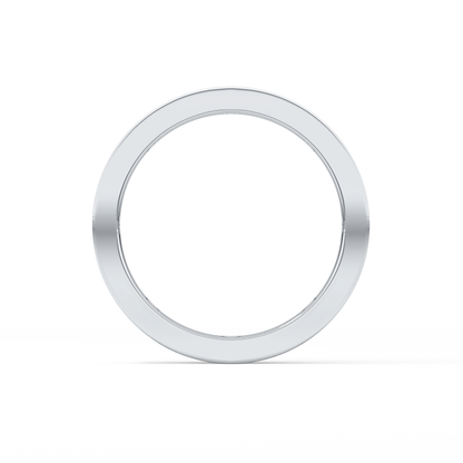 Full Eternity Dainty Wedding Band with 0.59 TCW Round Cut Moissanite – Yellow, White, or Rose Gold