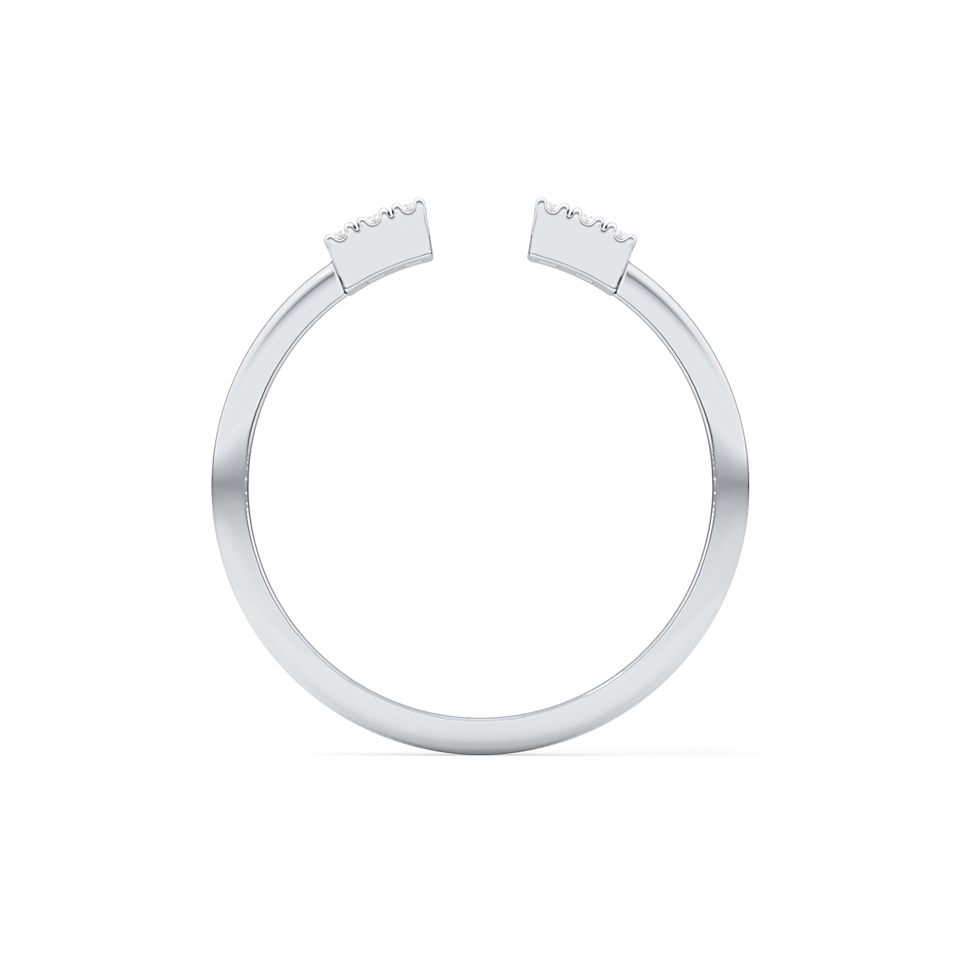Wedding Band with 0.34 TCW Round and Emerald Cut Moissanite – Yellow, White, or Rose Gold