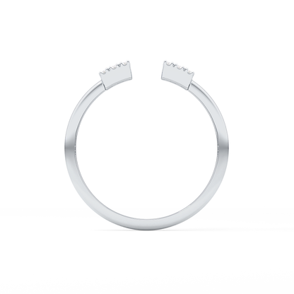 Wedding Band with 0.34 TCW Round and Emerald Cut Moissanite – Yellow, White, or Rose Gold