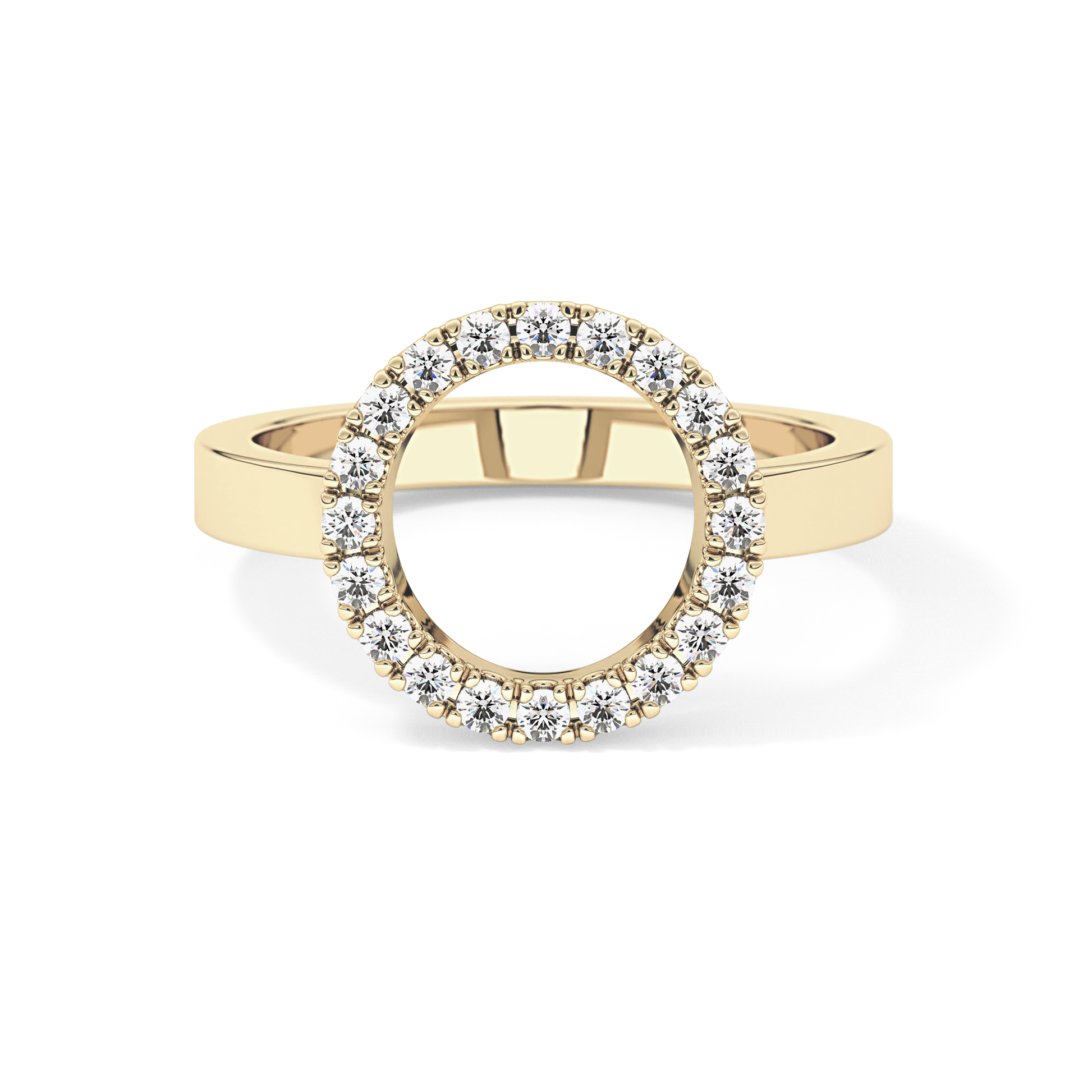 Halo Wedding Band with 0.37 TCW Round Cut Moissanite – Yellow, White, or Rose Gold