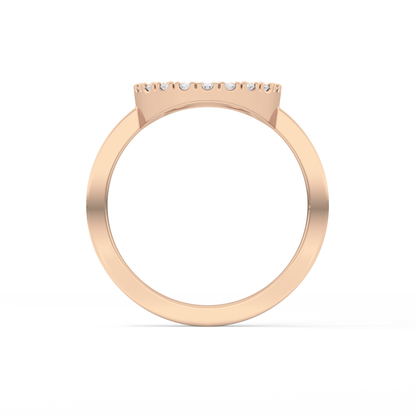 Halo Wedding Band with 0.37 TCW Round Cut Moissanite – Yellow, White, or Rose Gold