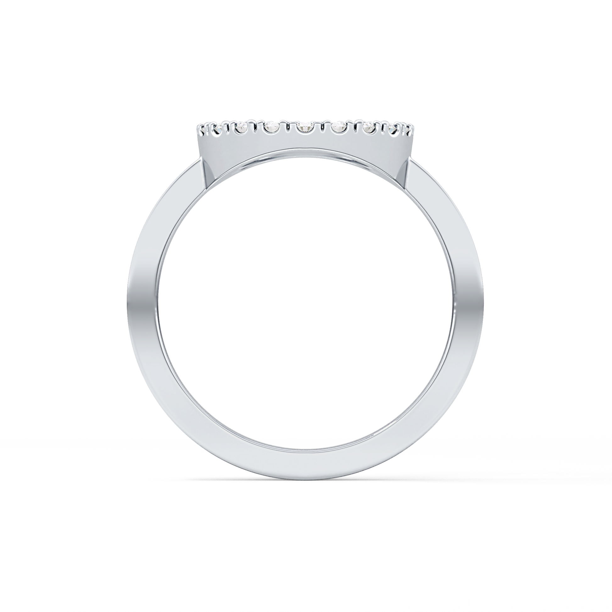 Halo Wedding Band with 0.37 TCW Round Cut Moissanite – Yellow, White, or Rose Gold