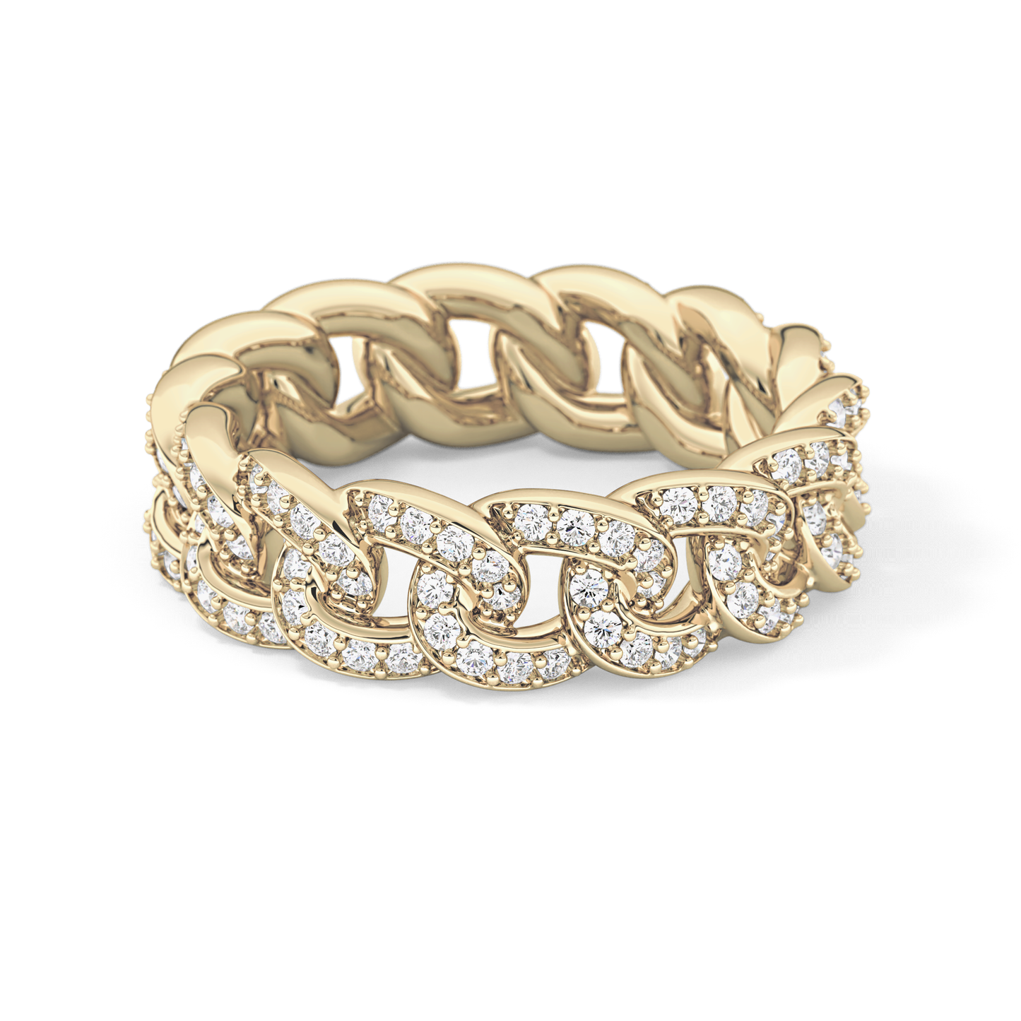Full Eternity Wedding Band with 1.15 TCW Round Cut Moissanite – Yellow, White, or Rose Gold