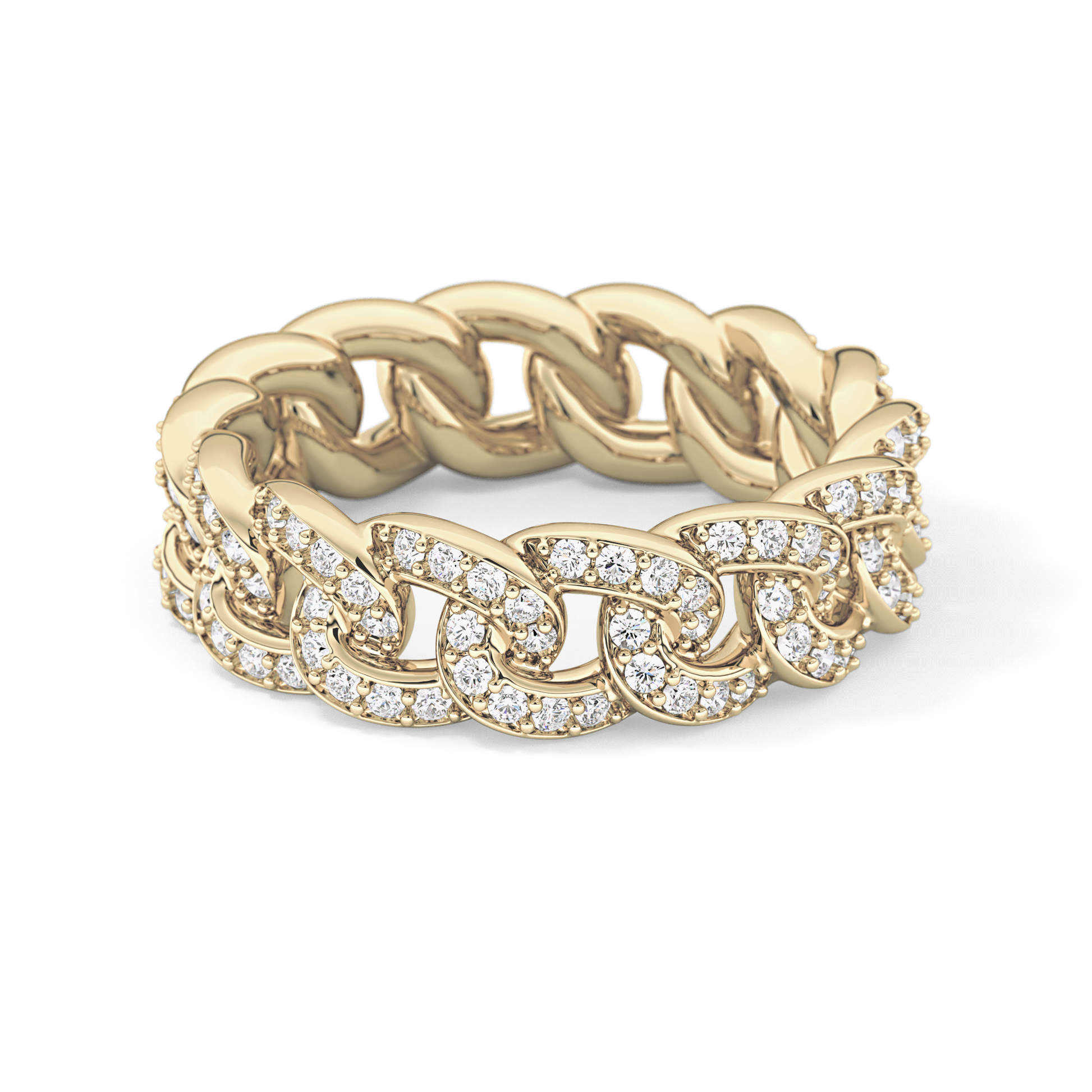 Full Eternity Wedding Band with 1.15 TCW Round Cut Moissanite – Yellow, White, or Rose Gold