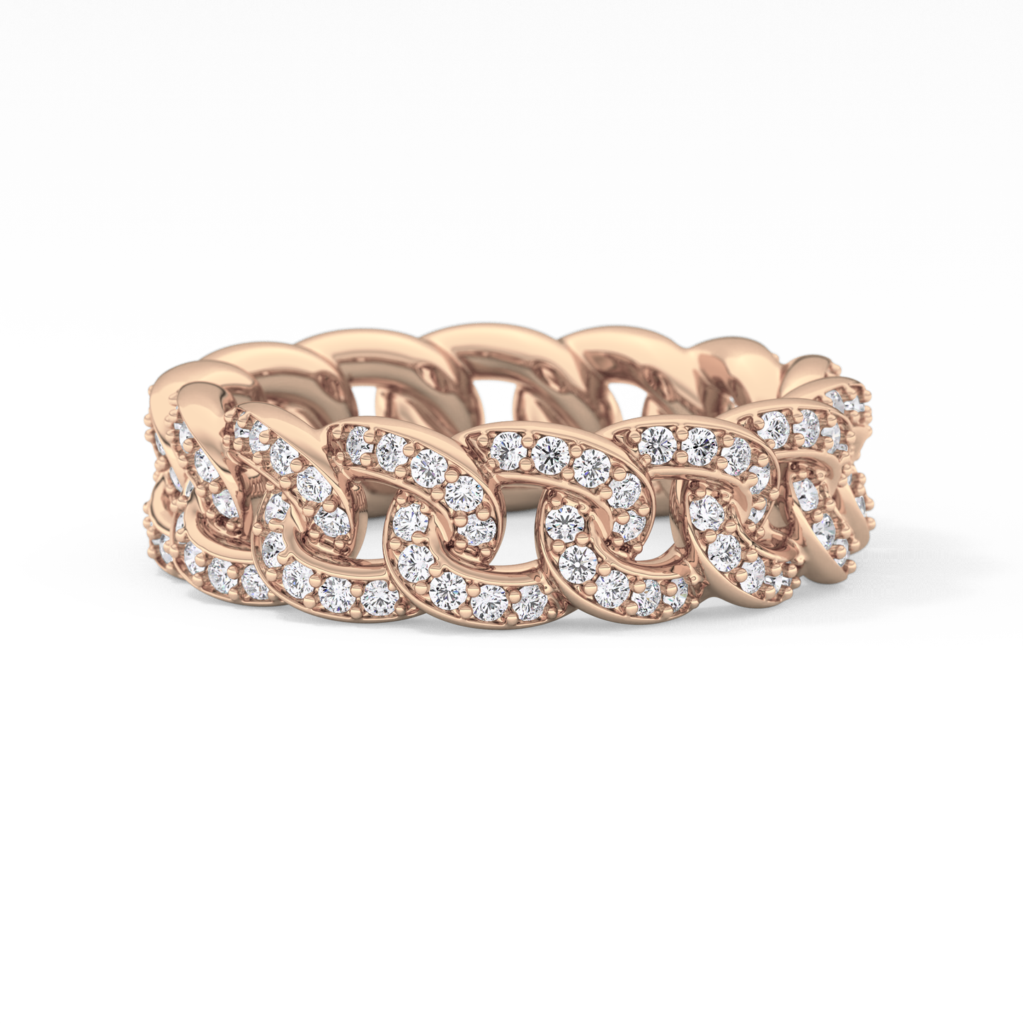 Full Eternity Wedding Band with 1.15 TCW Round Cut Moissanite – Yellow, White, or Rose Gold