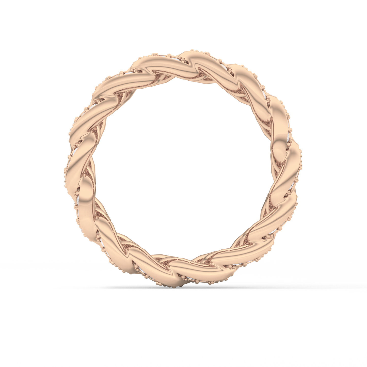 Full Eternity Wedding Band with 1.15 TCW Round Cut Moissanite – Yellow, White, or Rose Gold