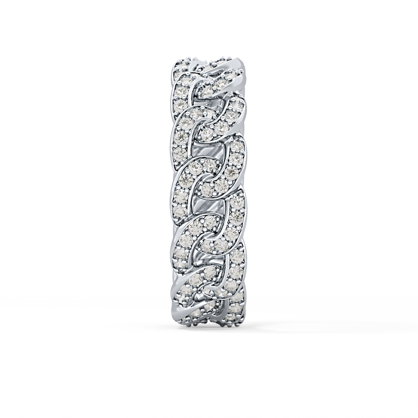 Full Eternity Wedding Band with 1.15 TCW Round Cut Moissanite – Yellow, White, or Rose Gold