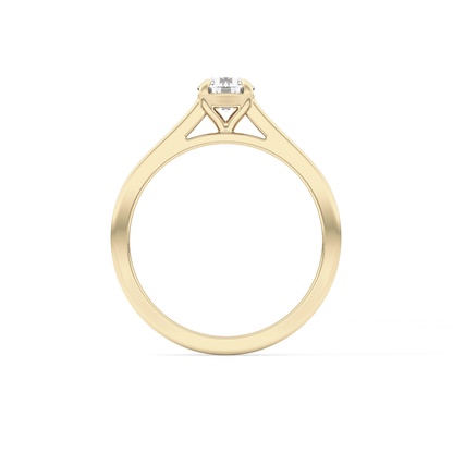 Round Solitaire Lab Grown Diamond Engagement Ring