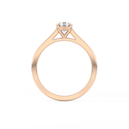 Round Solitaire Lab Grown Diamond Engagement Ring