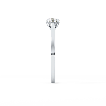 Round Solitaire Lab Grown Diamond Engagement Ring