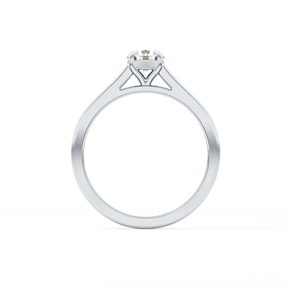 Round Solitaire Lab Grown Diamond Engagement Ring