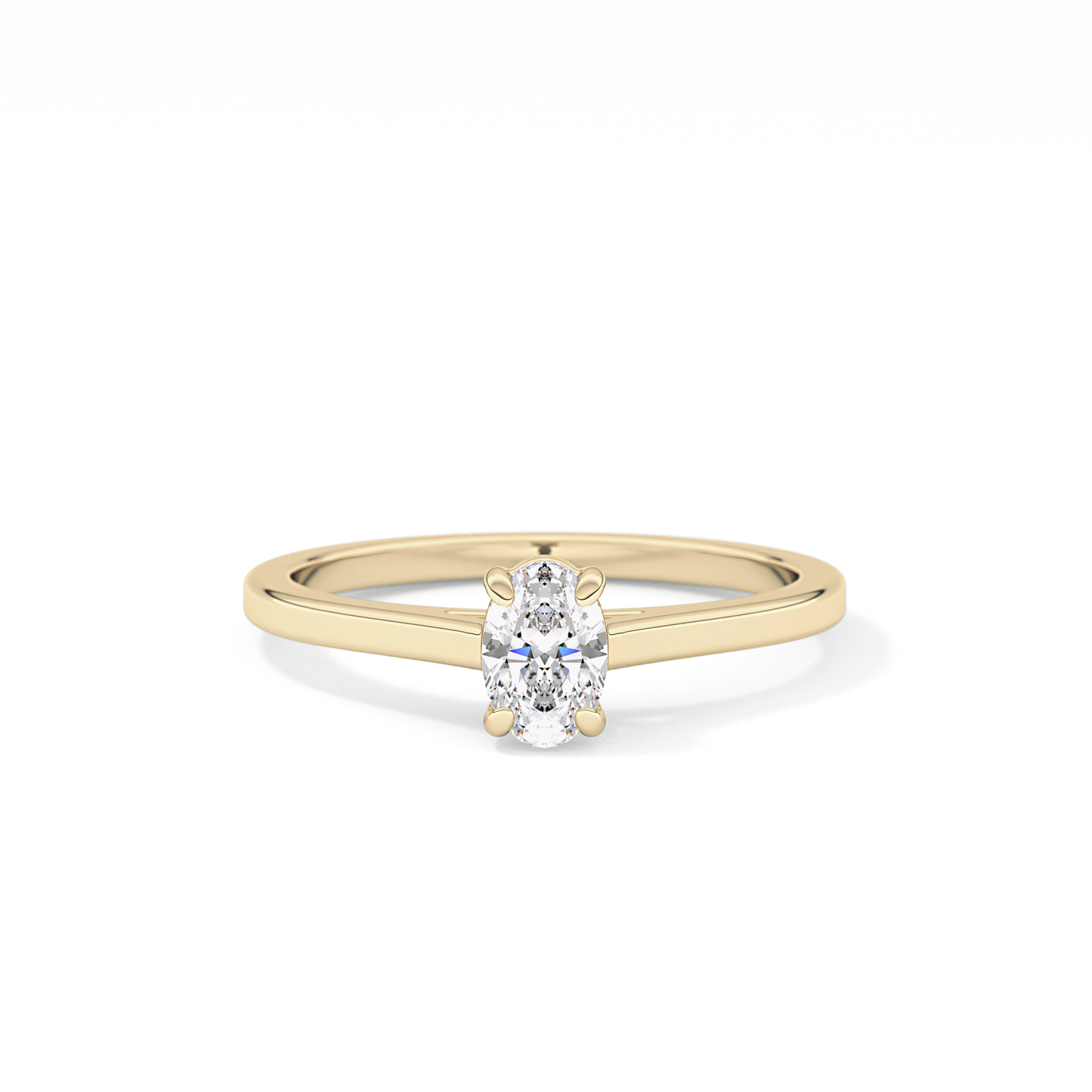 Oval Solitaire Lab Grown Diamond Engagement Ring