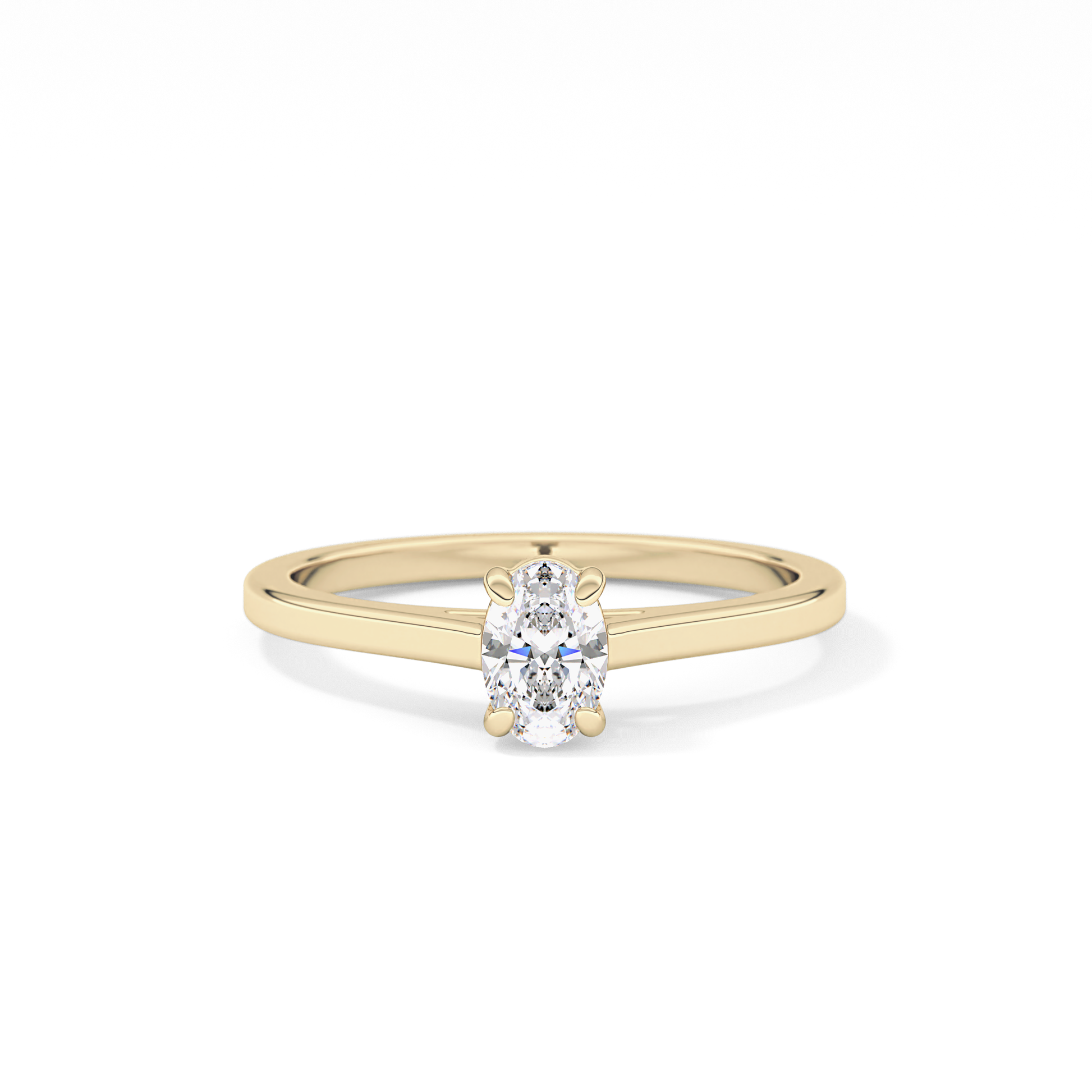 Oval Solitaire Lab Grown Diamond Engagement Ring