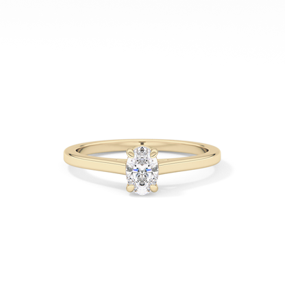 Oval Solitaire Lab Grown Diamond Engagement Ring
