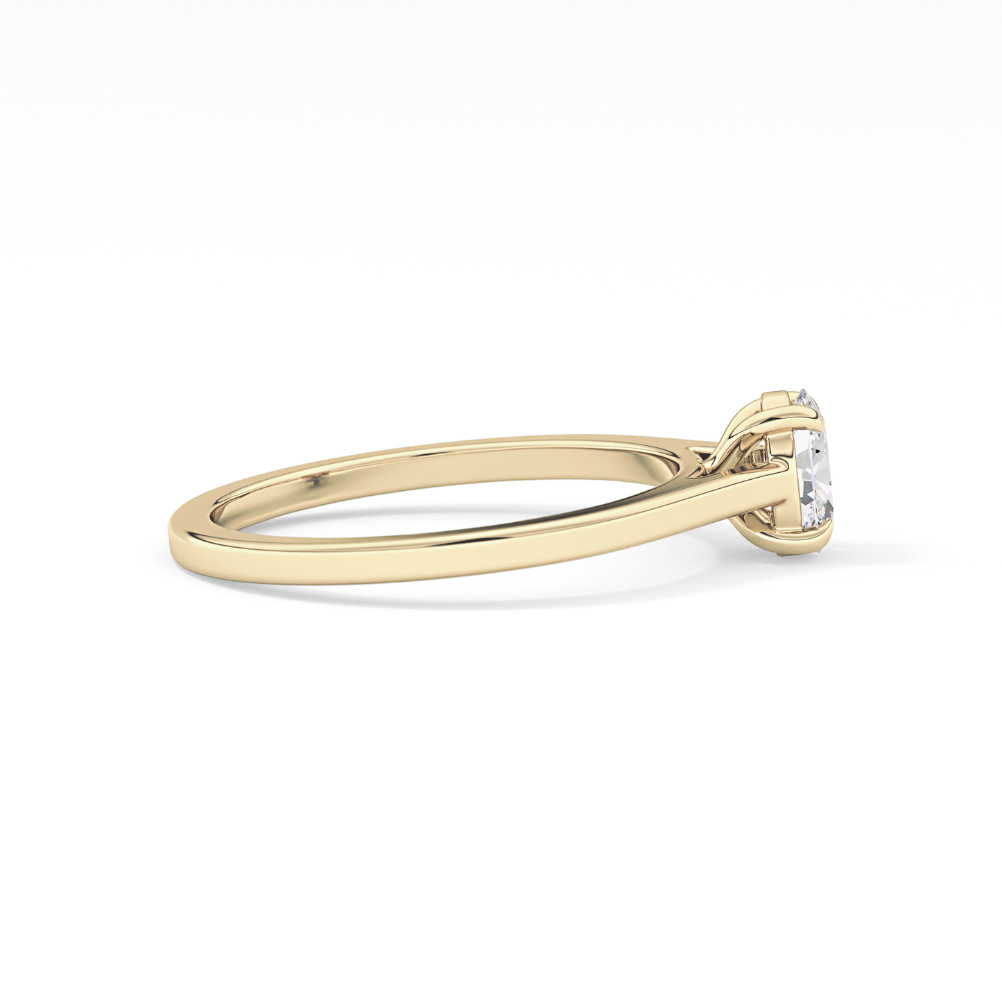Oval Solitaire Lab Grown Diamond Engagement Ring