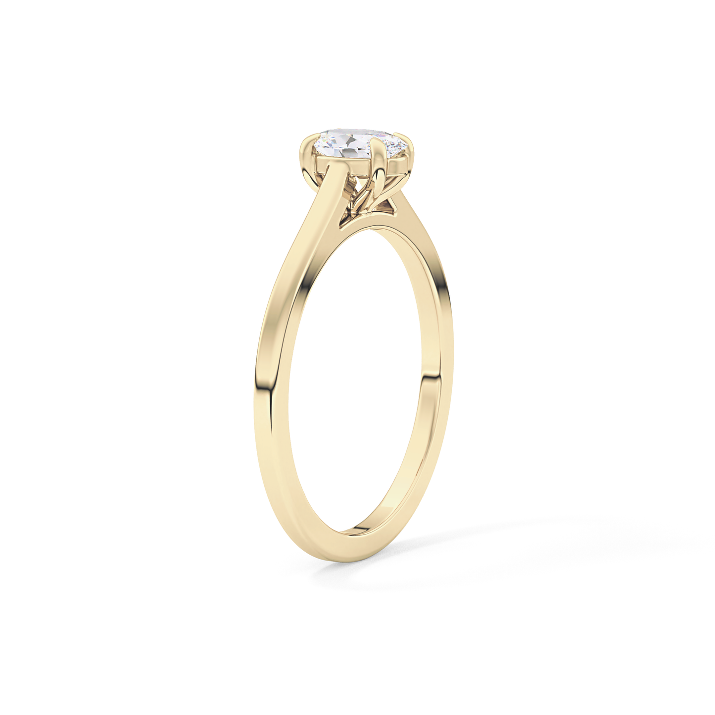 Oval Solitaire Lab Grown Diamond Engagement Ring